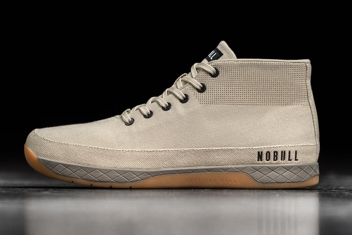 Nobull Canvas Mid Men's Trainers Grey | Australia (GK9368)